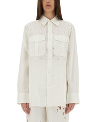 Marine Serre - Upcycled Linen Shirt - Lyst