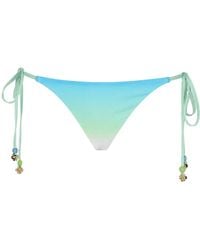 CASABLANCA - Slip Bikini Gradient Con Perline - Lyst