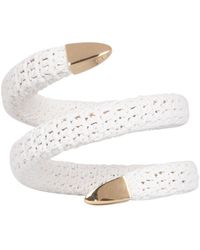 Bottega Veneta - BRACCIALE A SPIRALE RIVESTITO IN CROCHET - Lyst