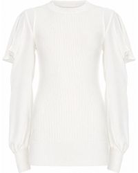 Sacai - Maglia Con Maniche Semitrasparenti - Lyst