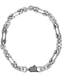 Saint Laurent - Bracciale A Catena Con Moschettone - Lyst