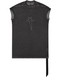 Rick Owens - Distressed Oversized Crewneck T-Shirt - Lyst
