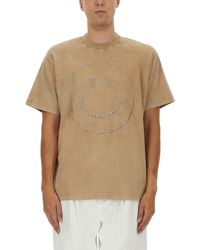 Moschino - Smiley Heavy Cotton T-Shirt - Lyst