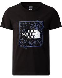 The North Face - Y New S/S Graphic Tee Moss/Lemon - Lyst