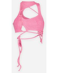 OTTOLINGER Knitted Otto Lounge Button Neon Bra - Pink