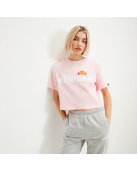 Ellesse - Alberta Cropped Tee - Lyst