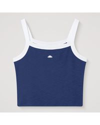 Ellesse - Magliano Vest Top Dark/Off - Lyst
