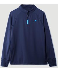 Ellesse - Musica 1/4 Zip Long Sleeve Tee - Lyst