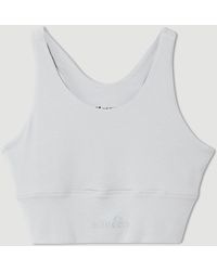 Ellesse - Ballante Scoop Neck Racerback Bra Top Light Marl - Lyst