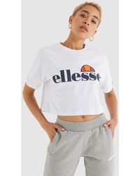 Ellesse - Alberta Cropped Tee - Lyst