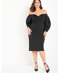 eloquii fringe strapless dress