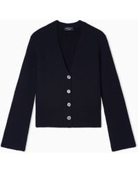Emporio Armani - Icon V-Neck Cardigan - Lyst