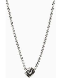Emporio Armani - Stainless Steel Pendant Necklace - Lyst