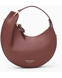 Emporio Armani - 1981 Mini Leather Hobo Bag - Lyst