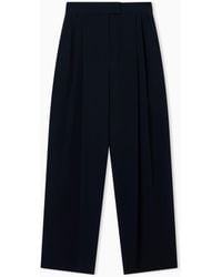 Emporio Armani - Wide Leg Trousers - Lyst