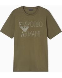Emporio Armani - Bold Logo Beachwear T-Shirt - Lyst