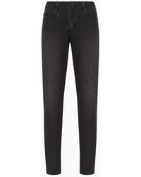 Emporio Armani - Jeans J11 In Slim Fit Aus Komfort-denim - Lyst