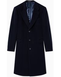 Emporio Armani - Single-Breasted Coat - Lyst