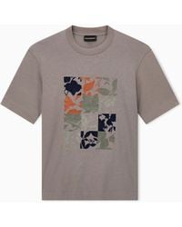 Emporio Armani - Heavy Jersey T-Shirt With Hong Kong Capsule Collection Collection Embroidery - Lyst