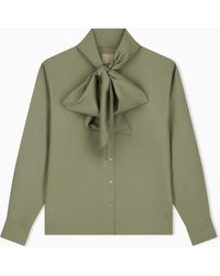 Emporio Armani - Scarf Collar Shirt Boteh Capsule - Lyst