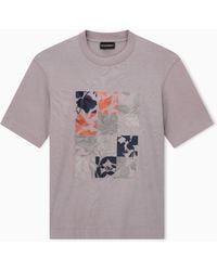 Emporio Armani - Heavy Jersey T-Shirt With Hong Kong Capsule Collection Collection Embroidery - Lyst