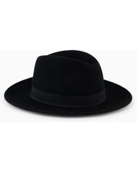 Emporio Armani - Felt Fedora Hat - Lyst
