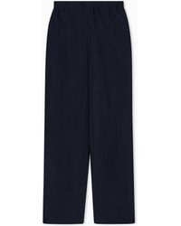 Emporio Armani - Icon Modal Muslin Elasticated-Waist Trousers - Lyst