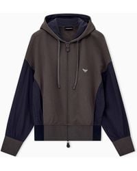 Emporio Armani - French Terry Jersey Zip-Up Hoodie Hong Kong Capsule Collection - Lyst