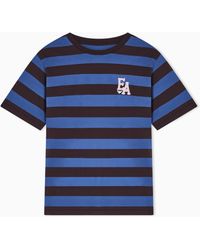 Emporio Armani - Eagle Club Jersey T-Shirt With Print - Lyst