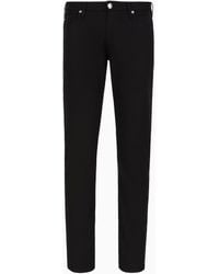 Emporio Armani - J06 Slim-Fit-Hose Aus Bequemem Stretch-Gabardine - Lyst