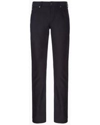 Emporio Armani - Slim-fit J06 Trousers In Textured, Yarn-dyed Fabric - Lyst