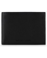 Emporio Armani - Tumbled-Leather Wallet With Coin Purse - Lyst