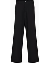 Emporio Armani - Asv Organic Gabardine Chinos - Lyst