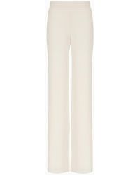 Emporio Armani - Palazzohose Aus Funktions-cady - Lyst