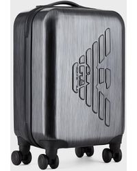 Emporio Armani Embossed Logo Suitcase - Grey