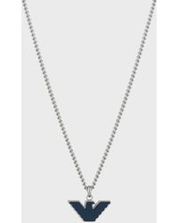 Emporio Armani Cross Necklace in Silver 