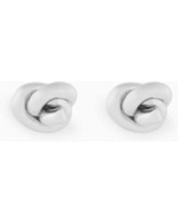 Emporio Armani - Sterling Knot Earrings - Lyst