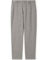 Emporio Armani - 3D Waffle-Effect Wool-Jersey Trousers - Lyst