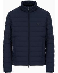 Emporio Armani - Quilted Nylon Down Jacket - Lyst