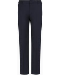 Emporio Armani - Chino-Hose Aus Leichtem Twill Aus Einer Schurwollmischung - Lyst