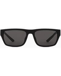 Emporio Armani - Rectangular Sunglasses - Lyst