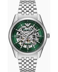 Emporio Armani - Automatic Stainless Steel Watch - Lyst