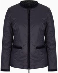 Emporio Armani - Nylon Reversible Guru-collared Jacket - Lyst