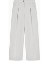Emporio Armani - Chevron Jacquard Jersey Pants Signature Capsule - Lyst