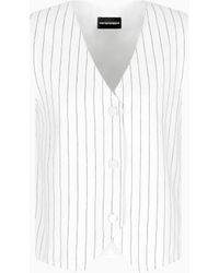 Emporio Armani - Gilet Monopetto - Lyst