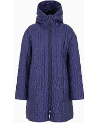 Emporio Armani - Asv Reversible Jacket With Full-length Zip In Water-repellent, Recycled Nylon - Lyst