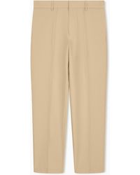 Emporio Armani - Seersucker Trousers With Down And Feather Padding - Lyst