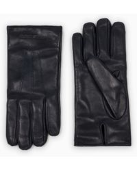 Emporio Armani - Nappa Gloves With Wool Lining Essential - Lyst