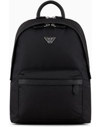 Emporio Armani - Travel Essential Recycled Nylon Backpack - Lyst