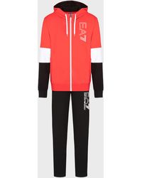 red armani tracksuit